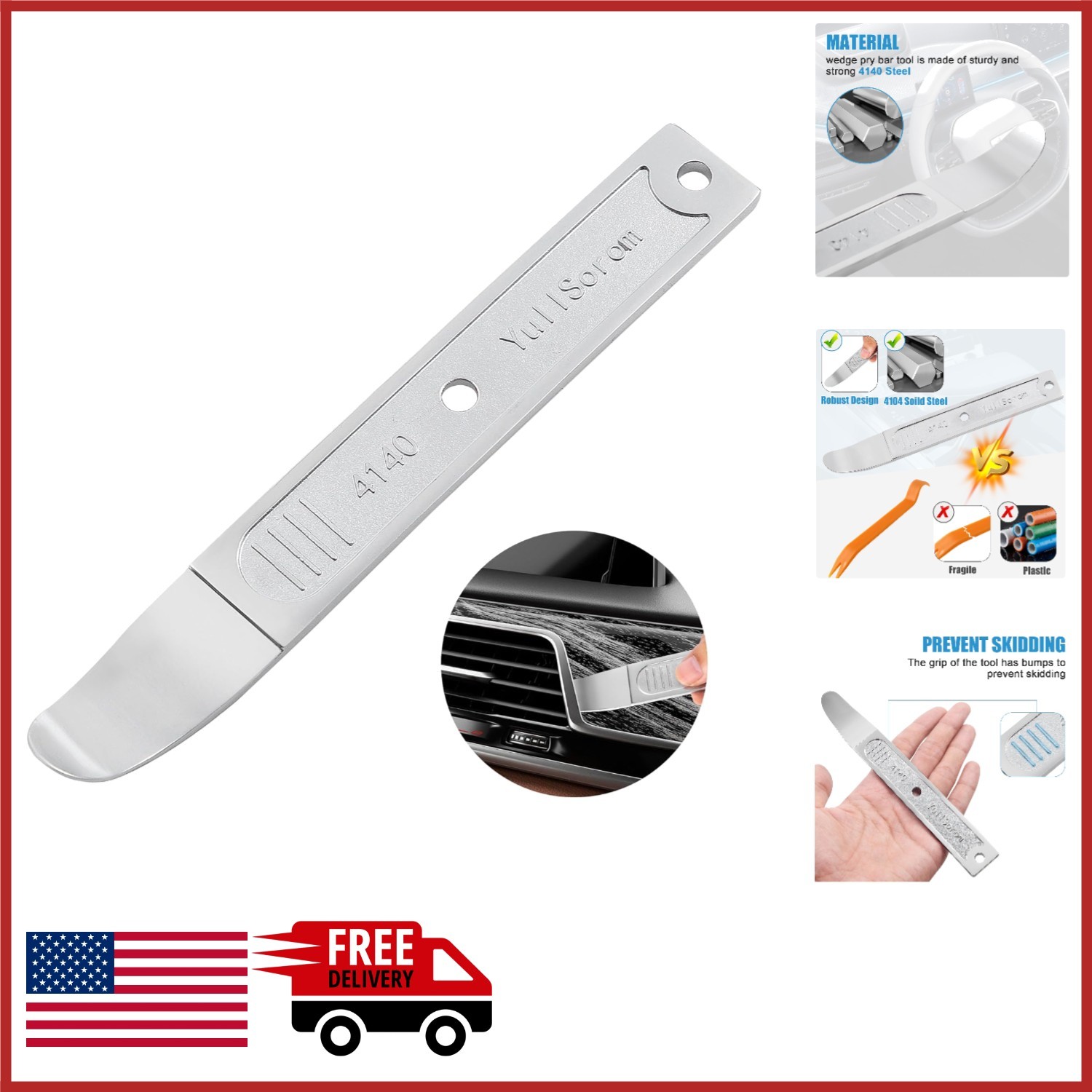 Interior and Exterior Trim Removal Tool for Automotive and Boat Use