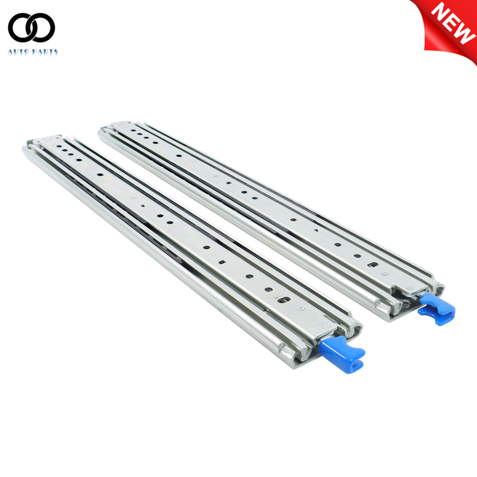 1Pair Heavy Duty Drawer Slides 22" 500 lbs Load Capacity Side Mount Extension