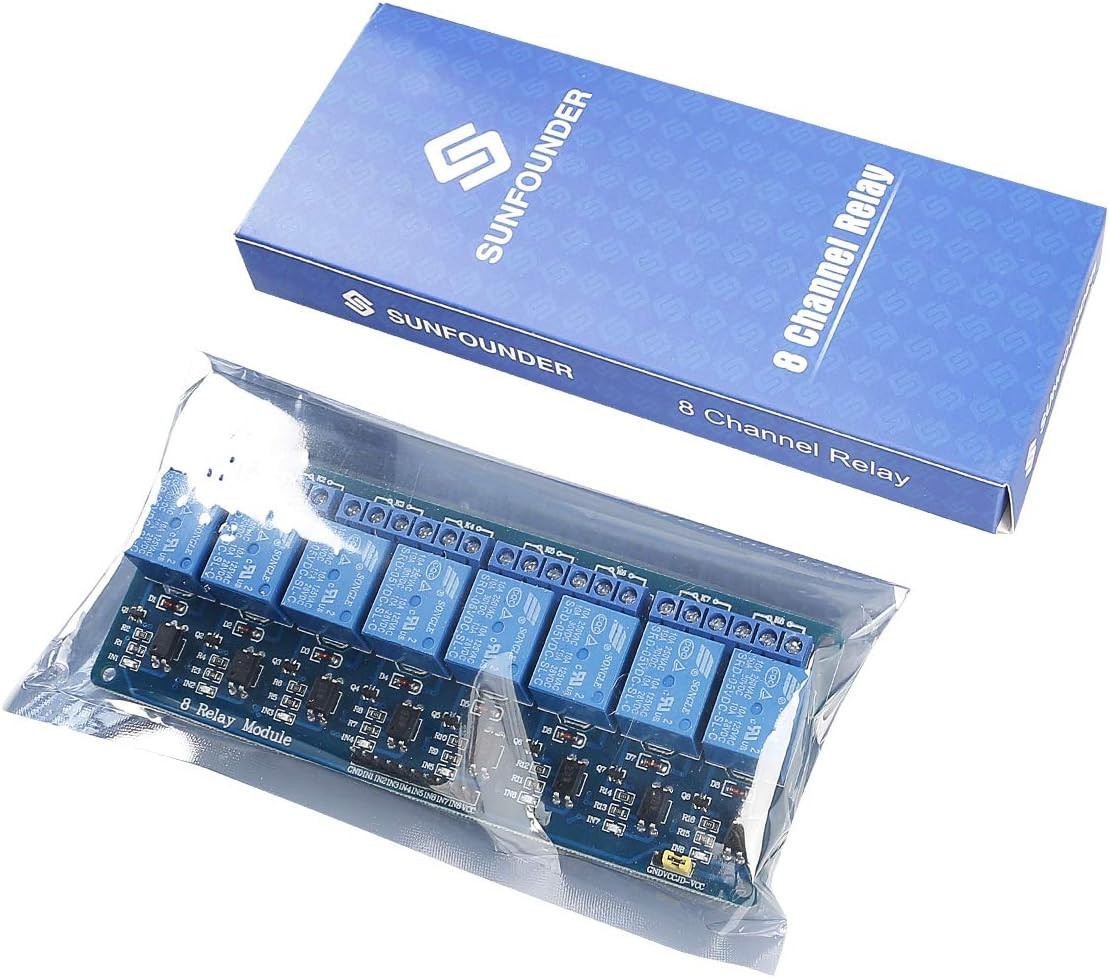 High-Current 8-Channel Relay Shield - Perfect for Arduino, Raspberry Pi Projects