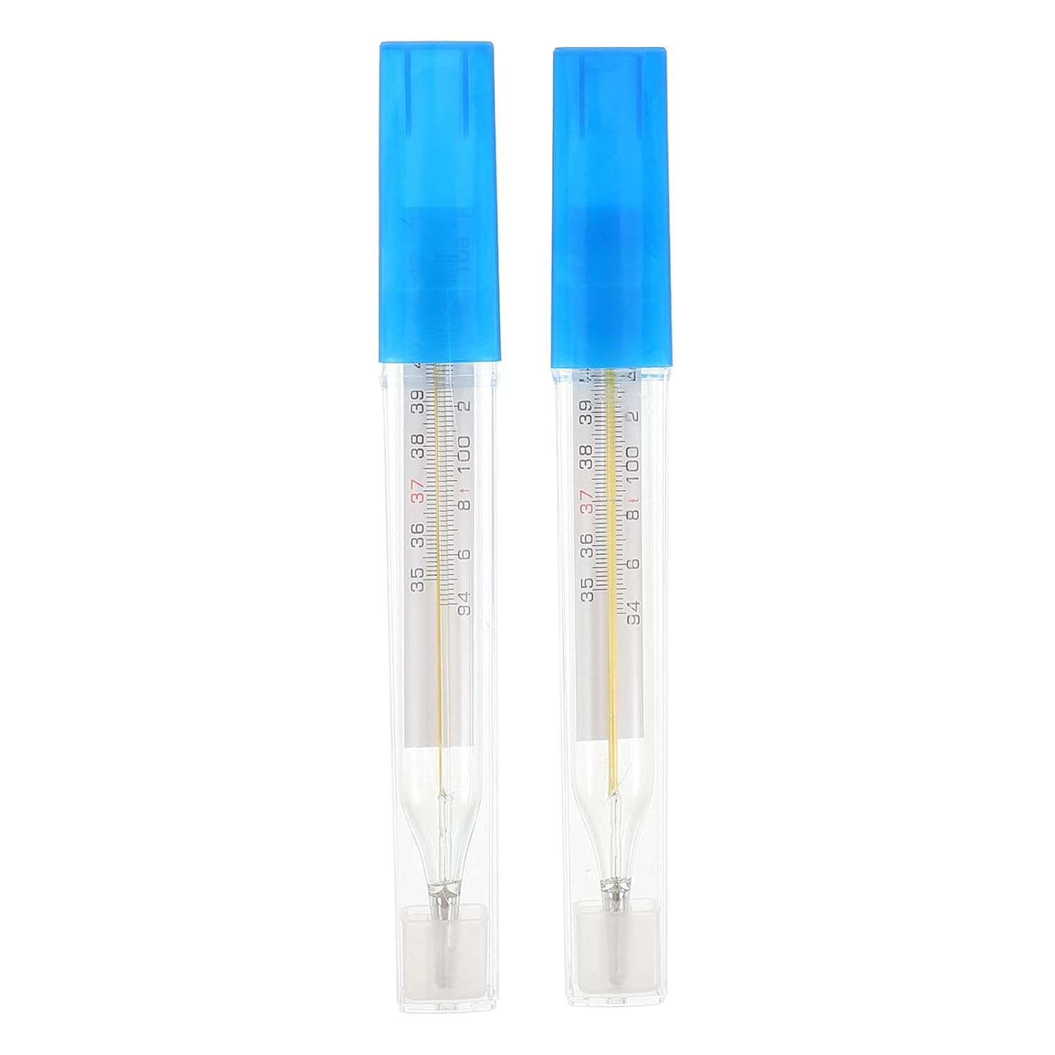 2Pc Glass Oral Temperature Adult: Free Clinic Armpit Fast Reading Fever Indicato