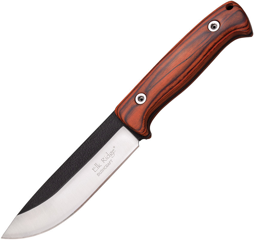 Elk Ridge 5.25" Fixed Drop Point Blade Stainless Knife Brown w/ Sheath