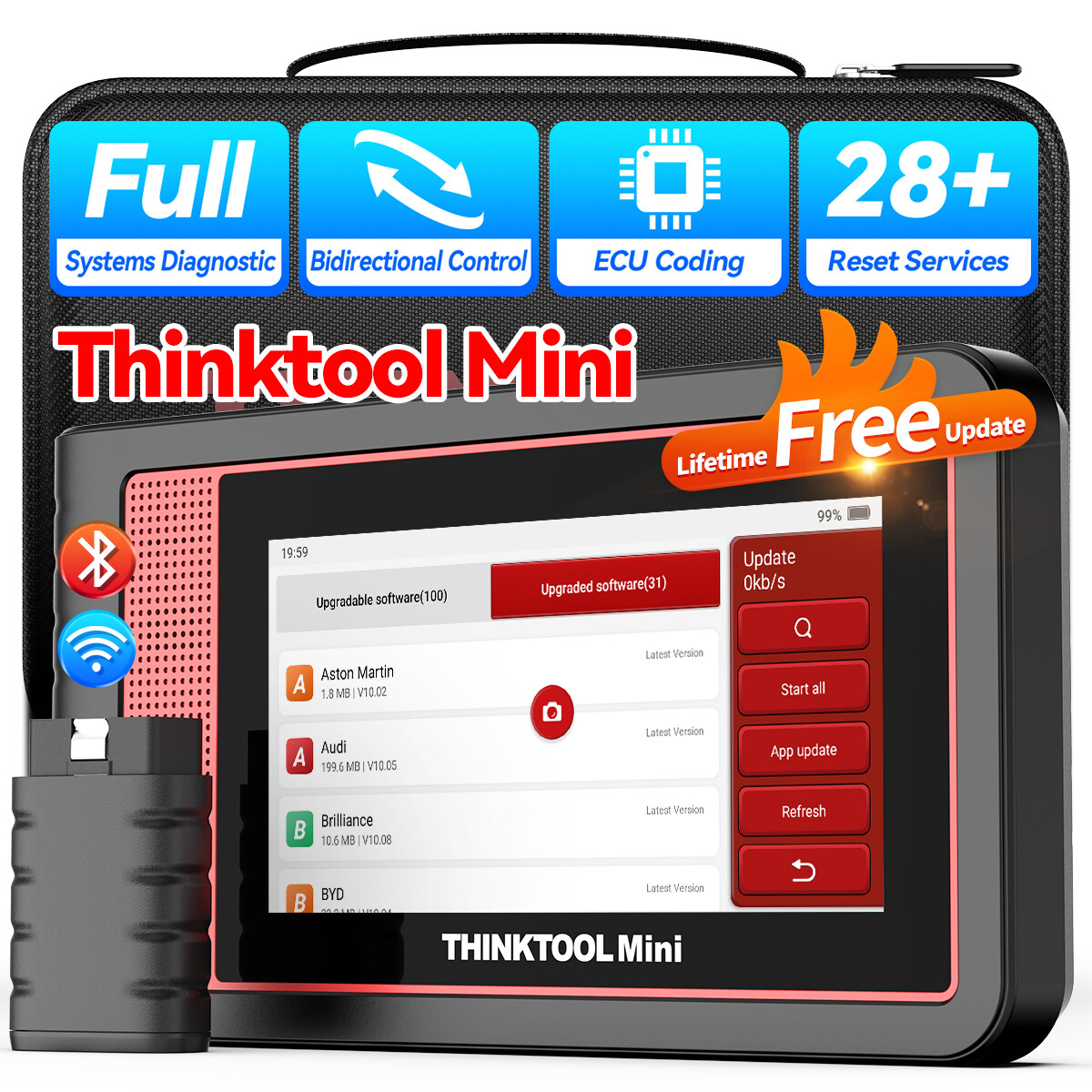 Thinkcar ThinkTool Mini Car Diagnostic Scanner Tool Bluetooth OBD2 Code Reader