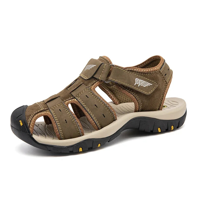 Men Summer Outdoor Casual Breathable Sandals Non-slip Wear-resistant Flat Shoes