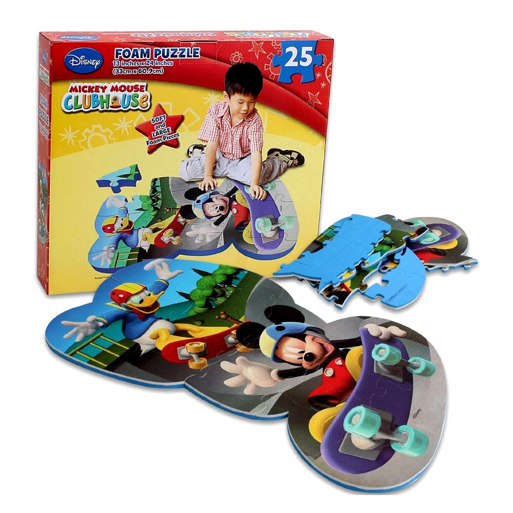 Disney Mickey Mouse 25-Piece Floor Foam Jigsaw Puzzle Mat Play Game Toy kids 3+