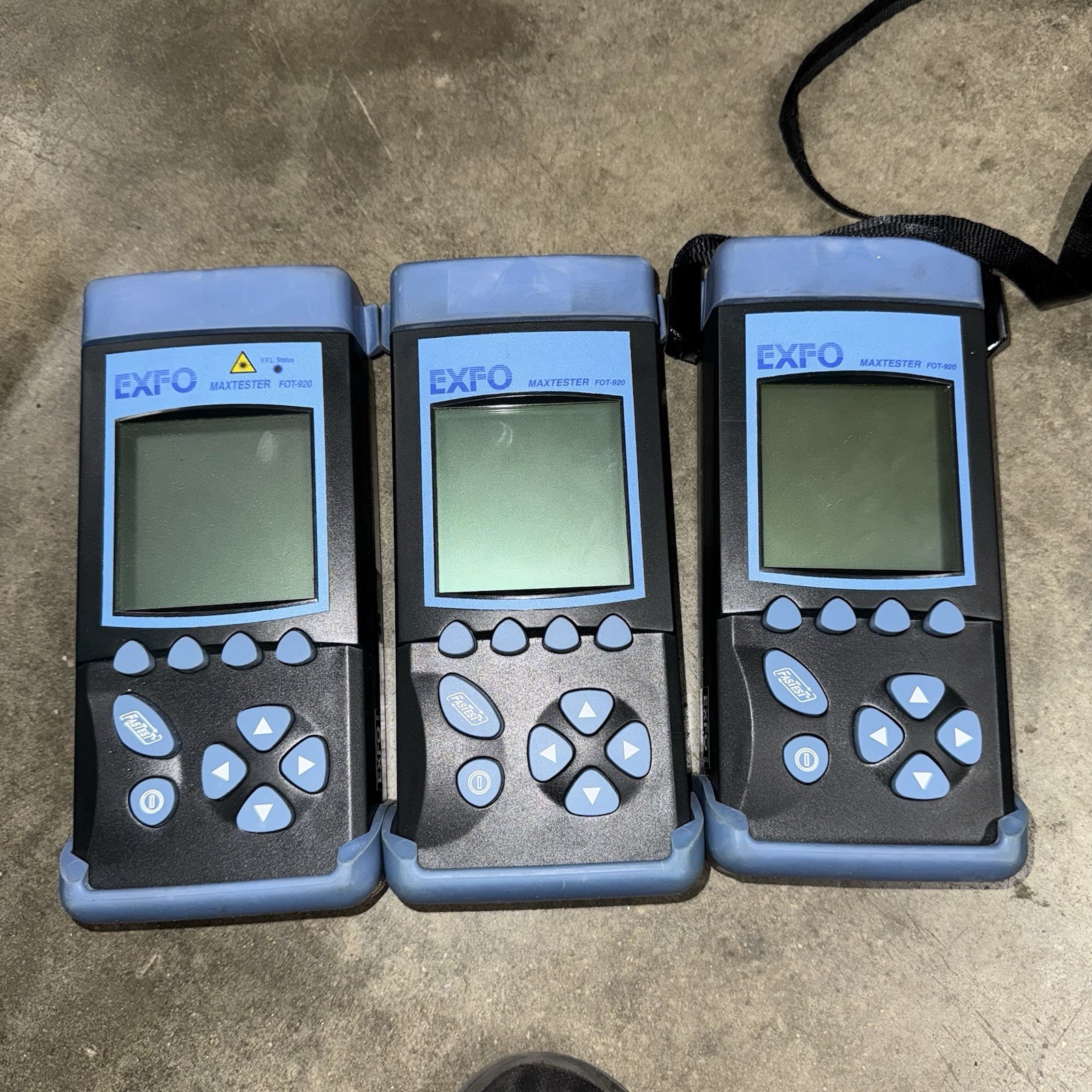 Lot Of 3 EXFO MaxTester FOT-920  SM 1310/1550 Fiber Test Set