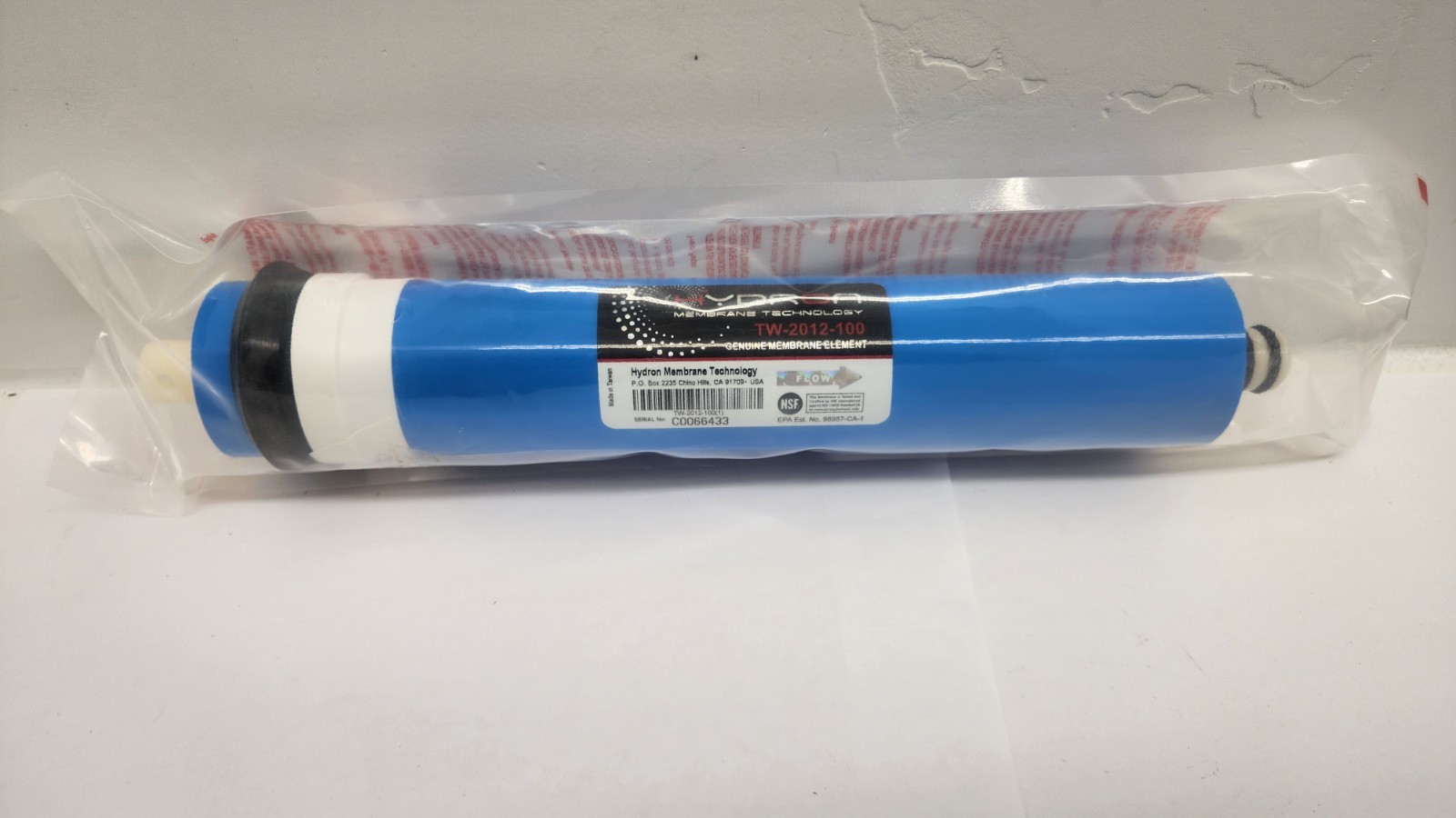 (1-Pk) Hydron 100 GPD Reverse Osmosis Membrane TW-2012-100