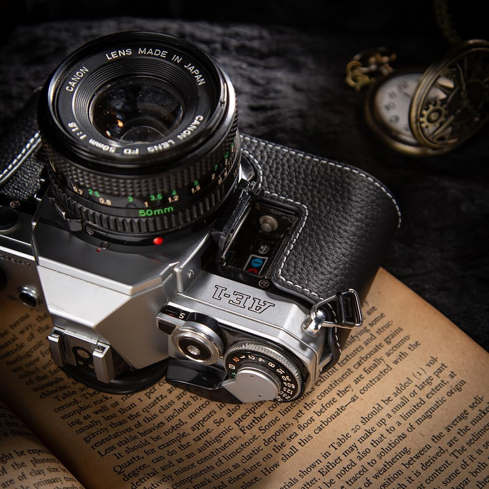 For Canon Ae-1 Case Handmade Genuine Leather Camera Protective Half Camera Case