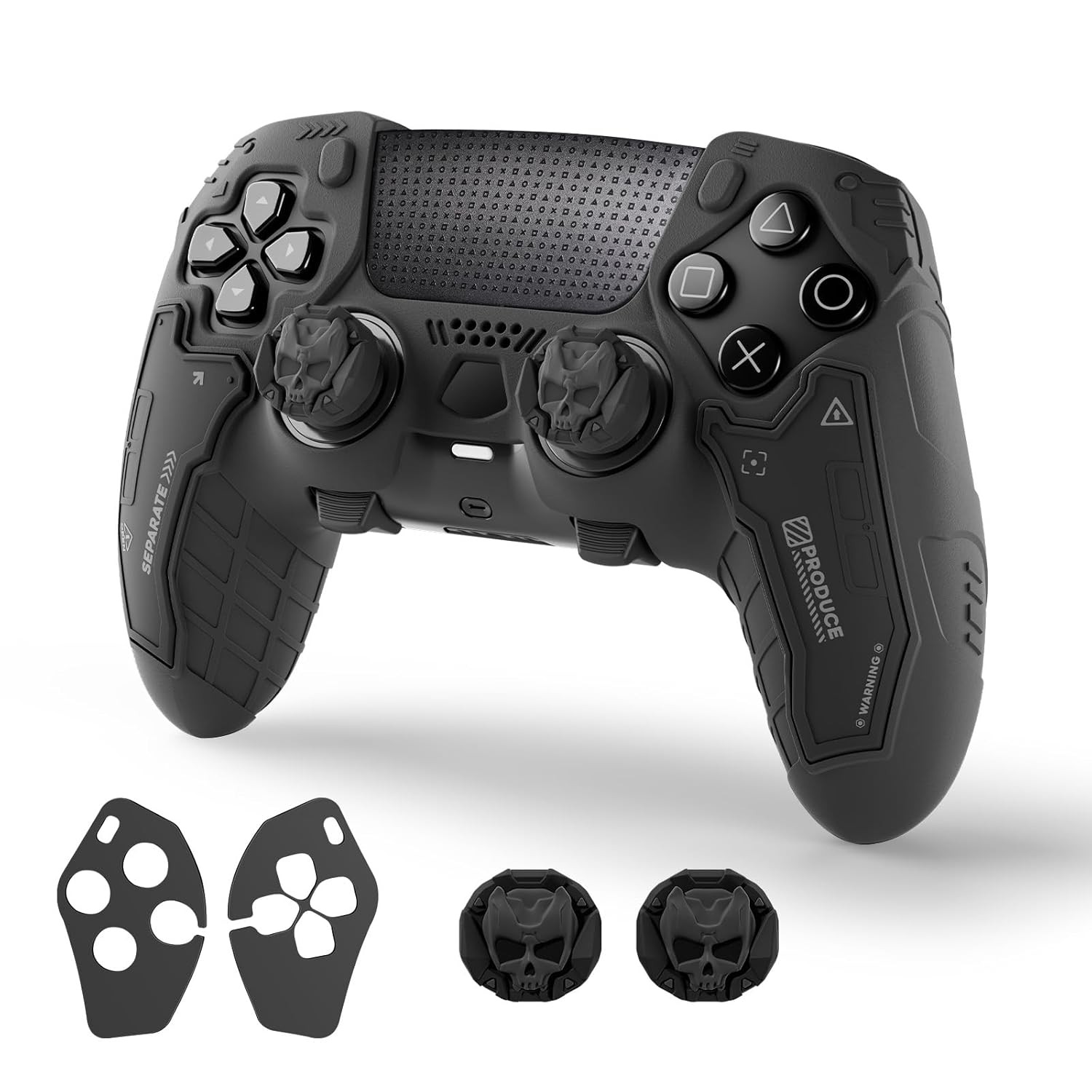 GeekShare G.S.TAC Case for PS5 Edge Wireless Controller + Thumb grips + Sticker