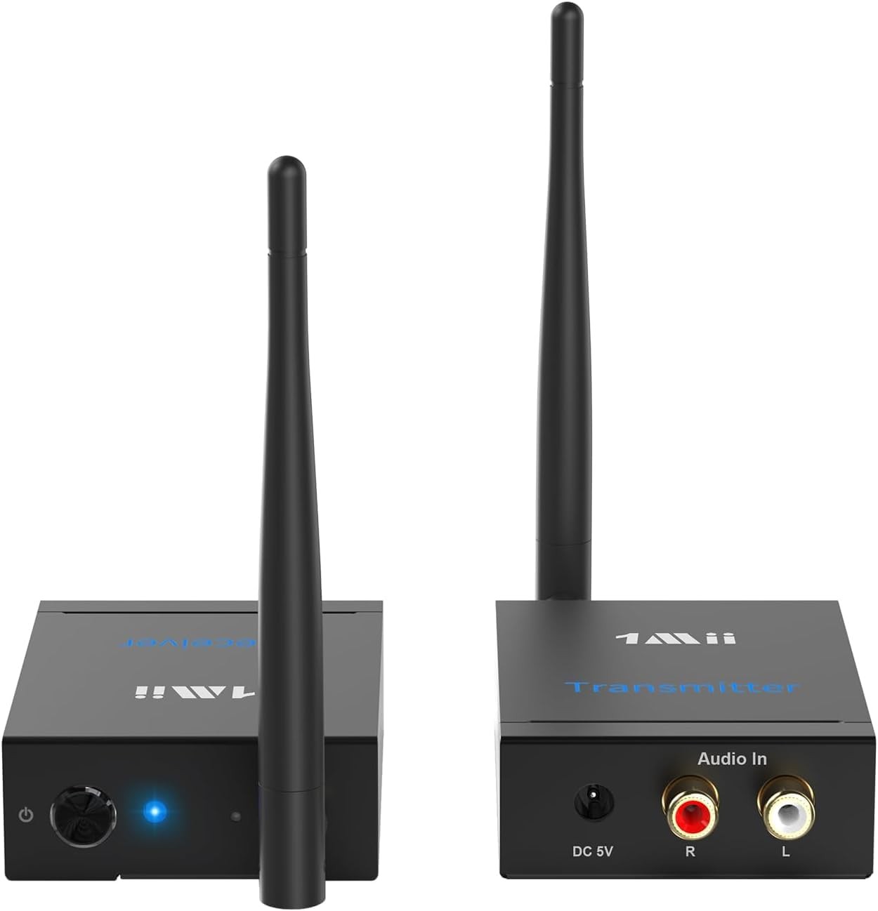1Mii 2.4Ghz Wireless Audio Transmitter Receiver Set (1 TX + 1 RX) for TV