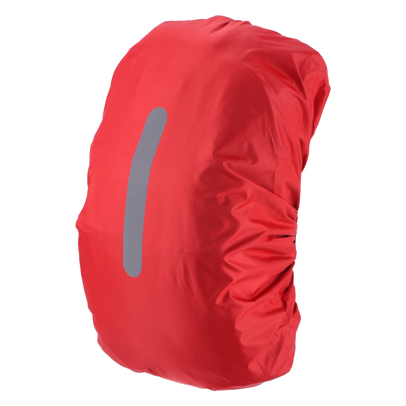 65L-75L Backpack Rain Cover with A Vertical Reflective Strap [Red]