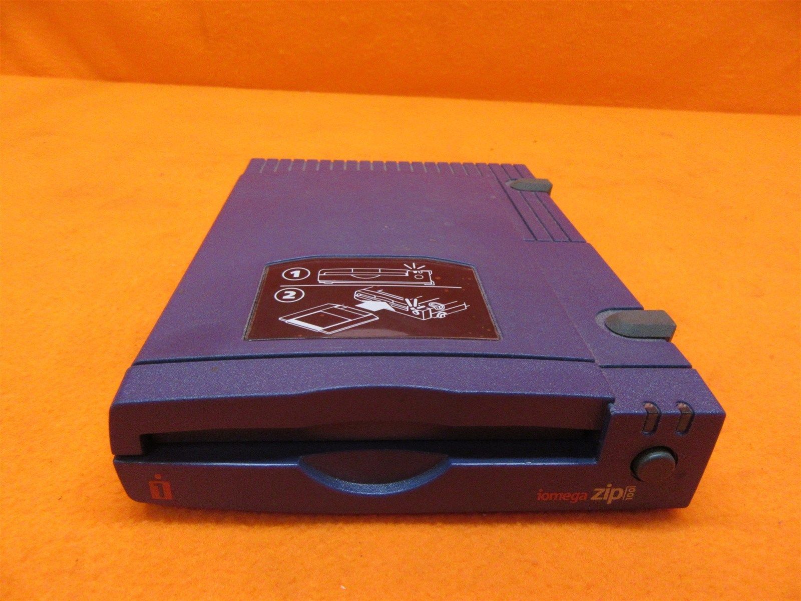 No PSU - Iomega Zip (solid blue) External Drive Z 100 P2 PC MB parallel port