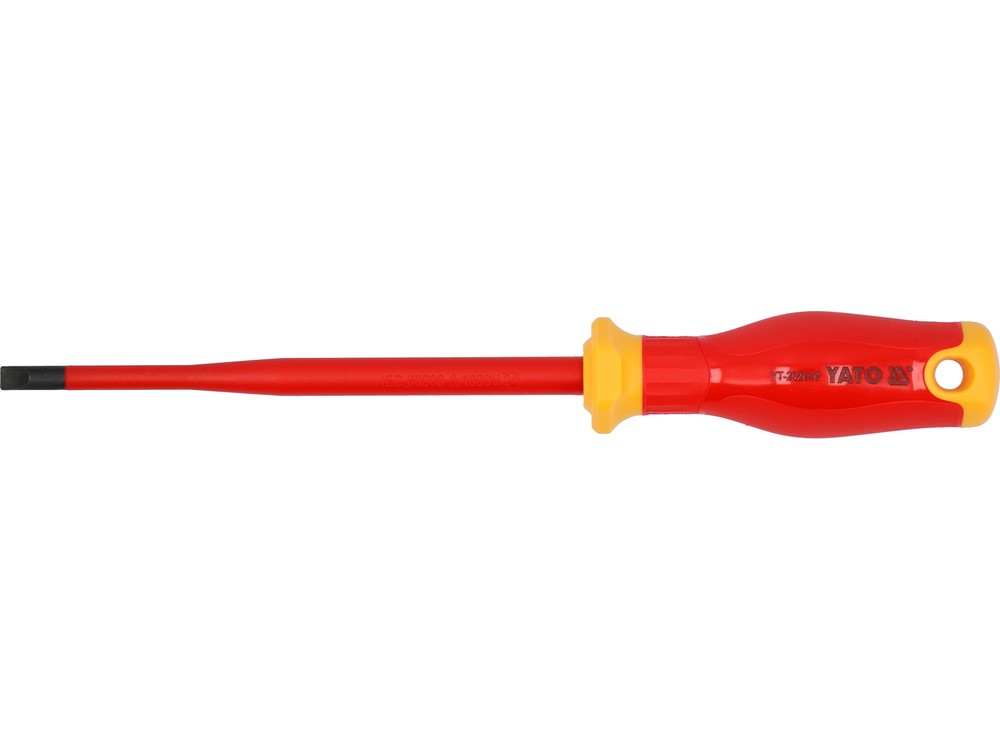 Yato Insulated Slotted Screwdriver Extra Slim 6.5X150mm YT-282645