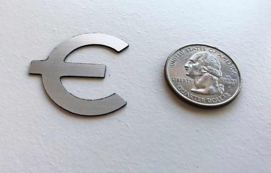 1950-60s Epiphone Epsilon E logo metallic emblem for guitar and bass pickguards