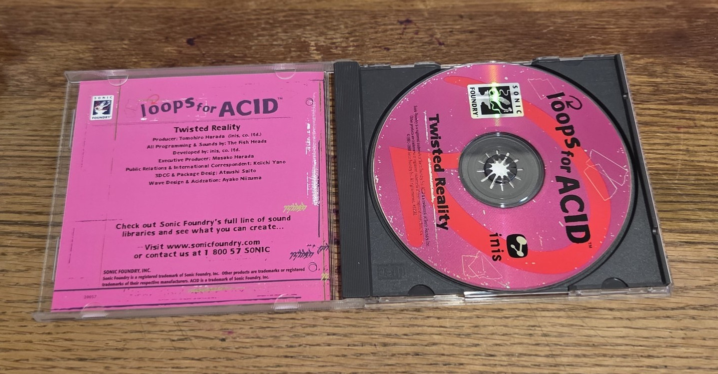 Loops for Acid Sonic Foundry Twisted Reality - Sample Sound Library Sampling CD