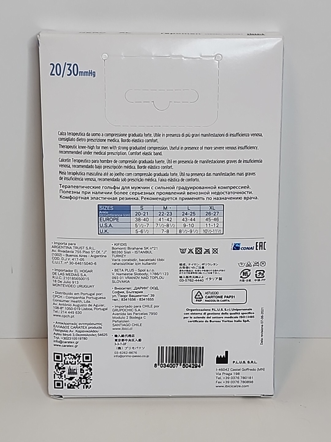 Ibici 20/30 Compression Knee High Socks.