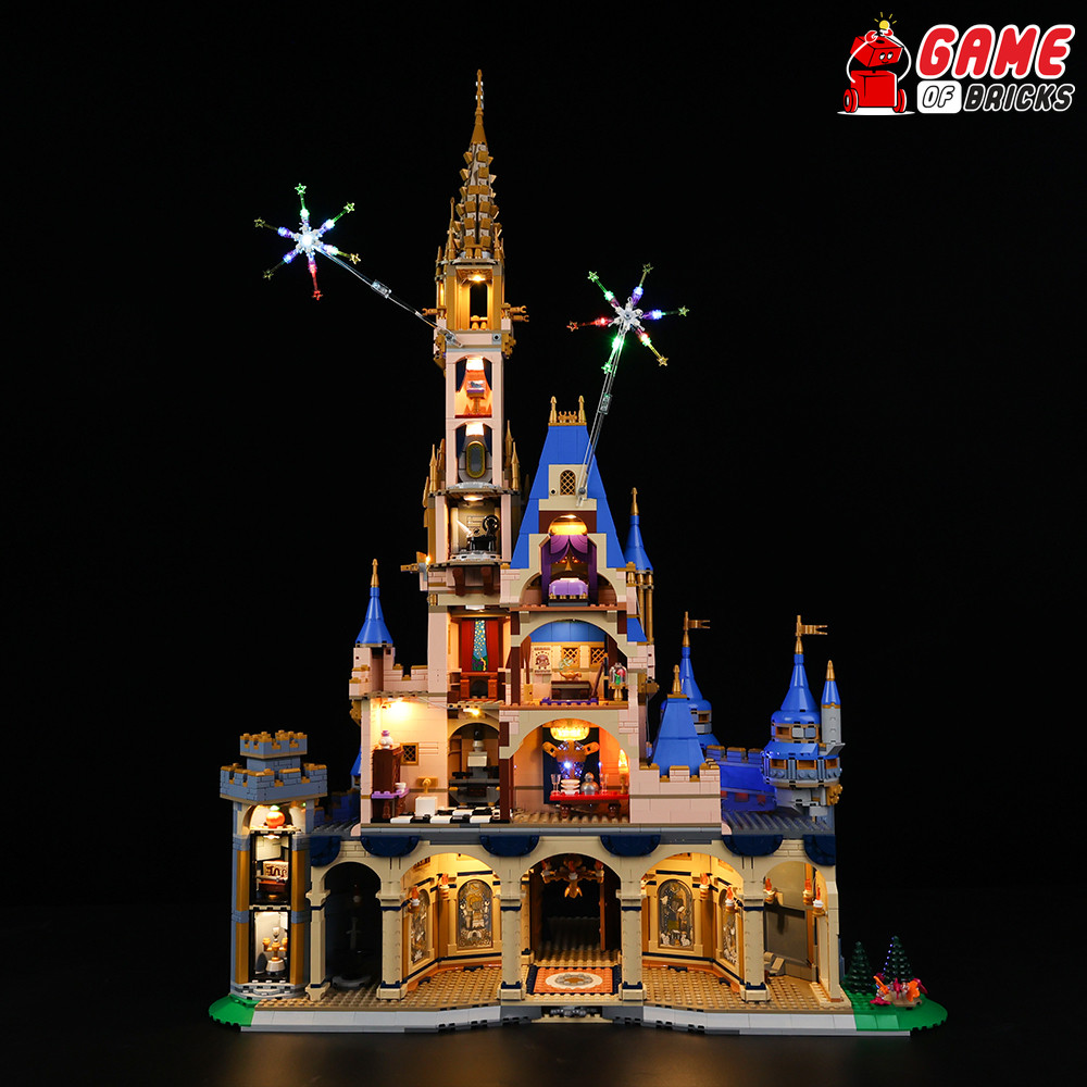 LED Light Kit for Disney Castle - Compatible with LEGO® 43222 (Classic Version)
