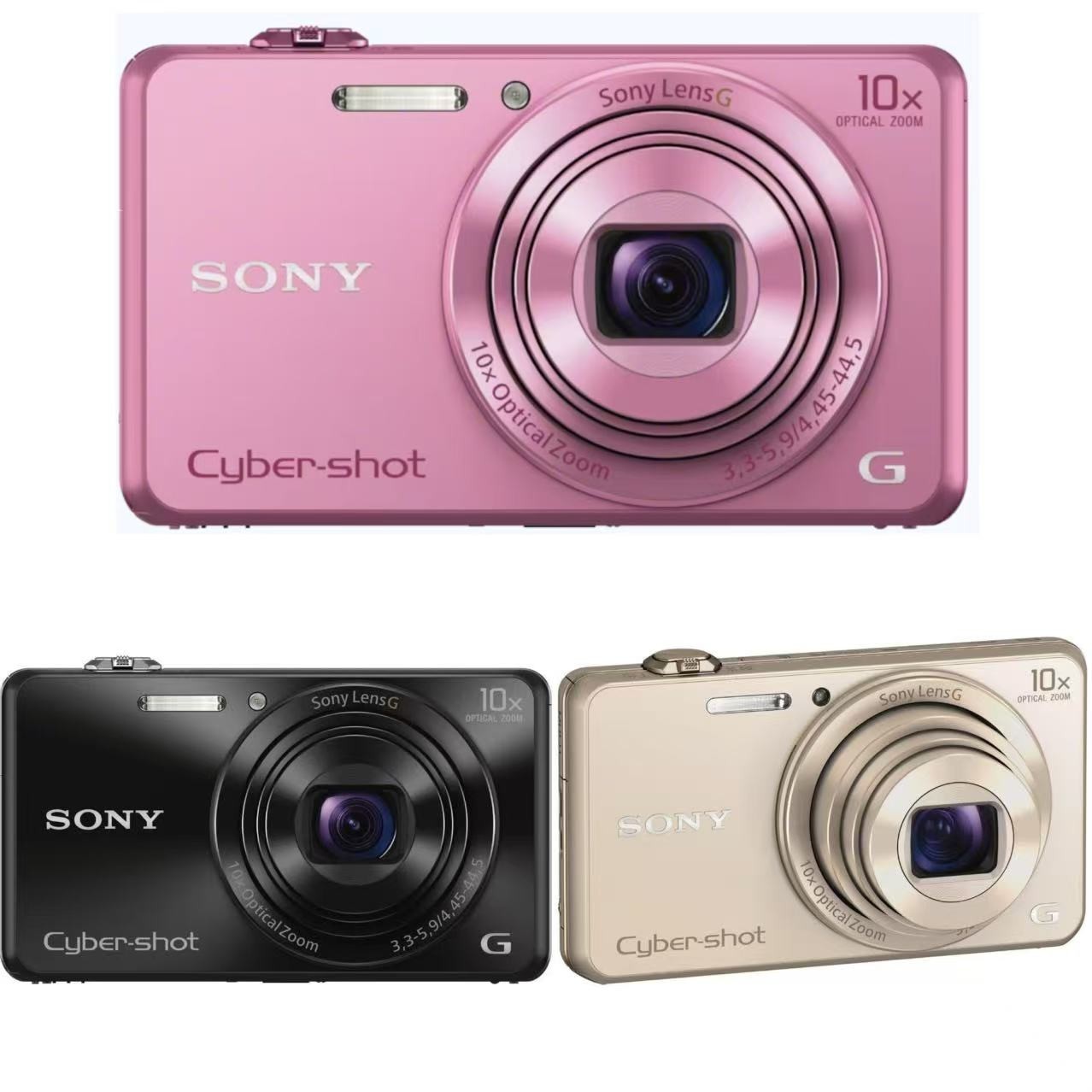 Sony Cyber-Shot DSC-WX220 Digital Camera 18.2 MP 10x Optical Zoom w/ Accessories