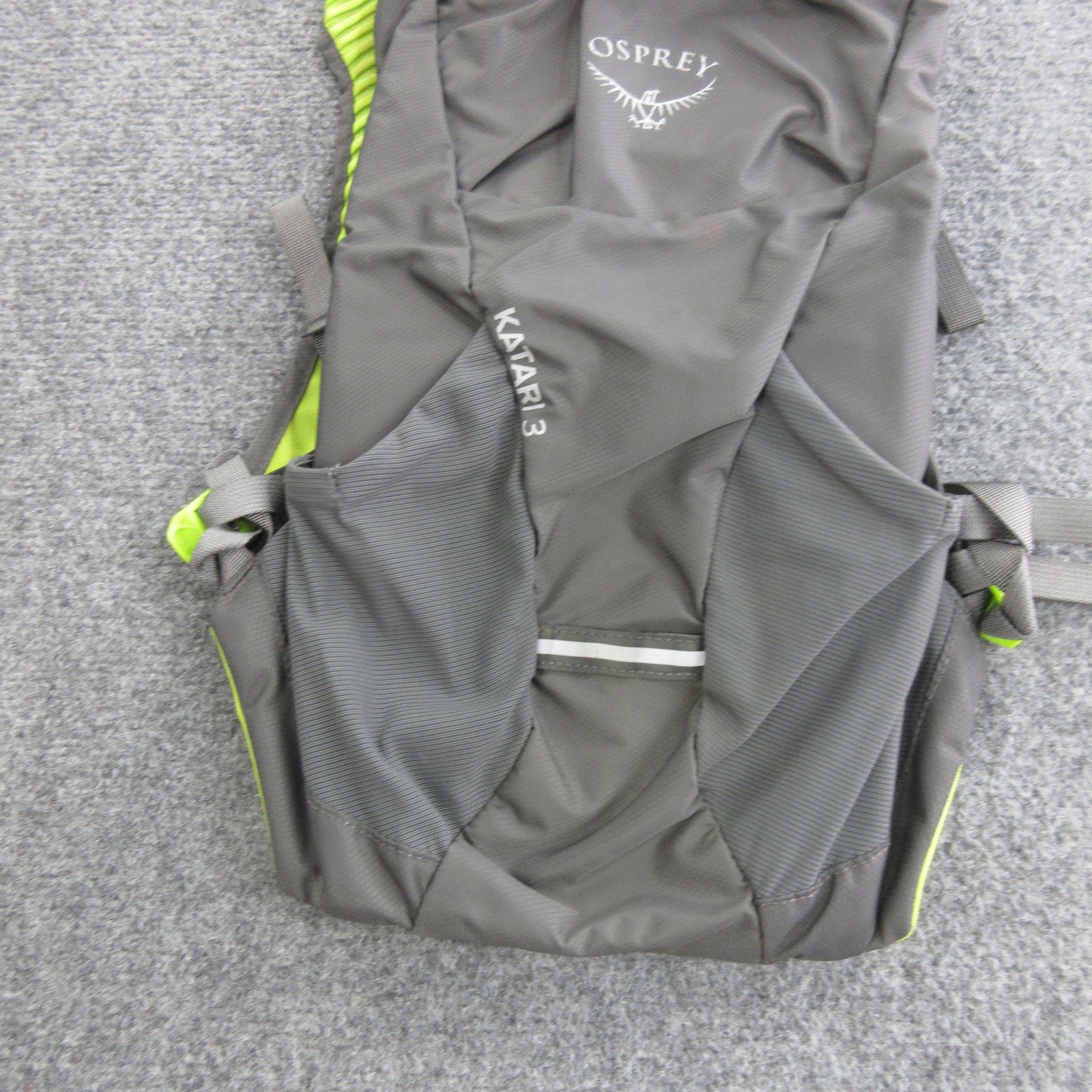 Osprey Katari 3 Hydration Backpack Gray Hiking Trail Pack One Size Men Nylon