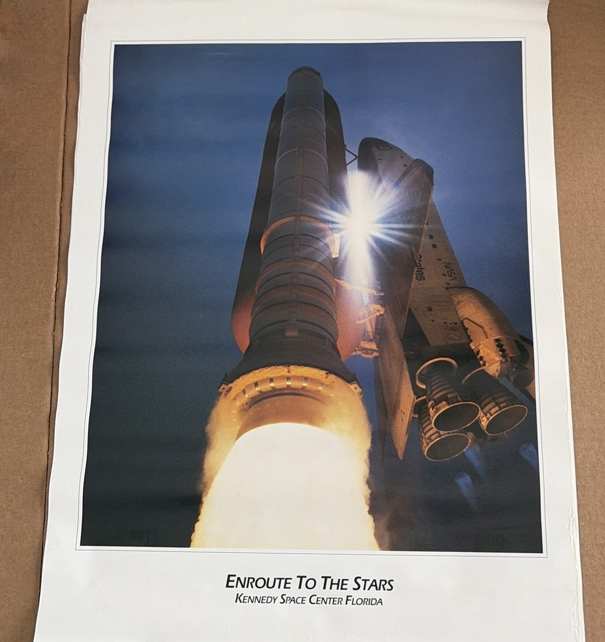 NASA ENROUTE TO THE STARS Kennedy Space Center Launch poster size 16 x 24 inches