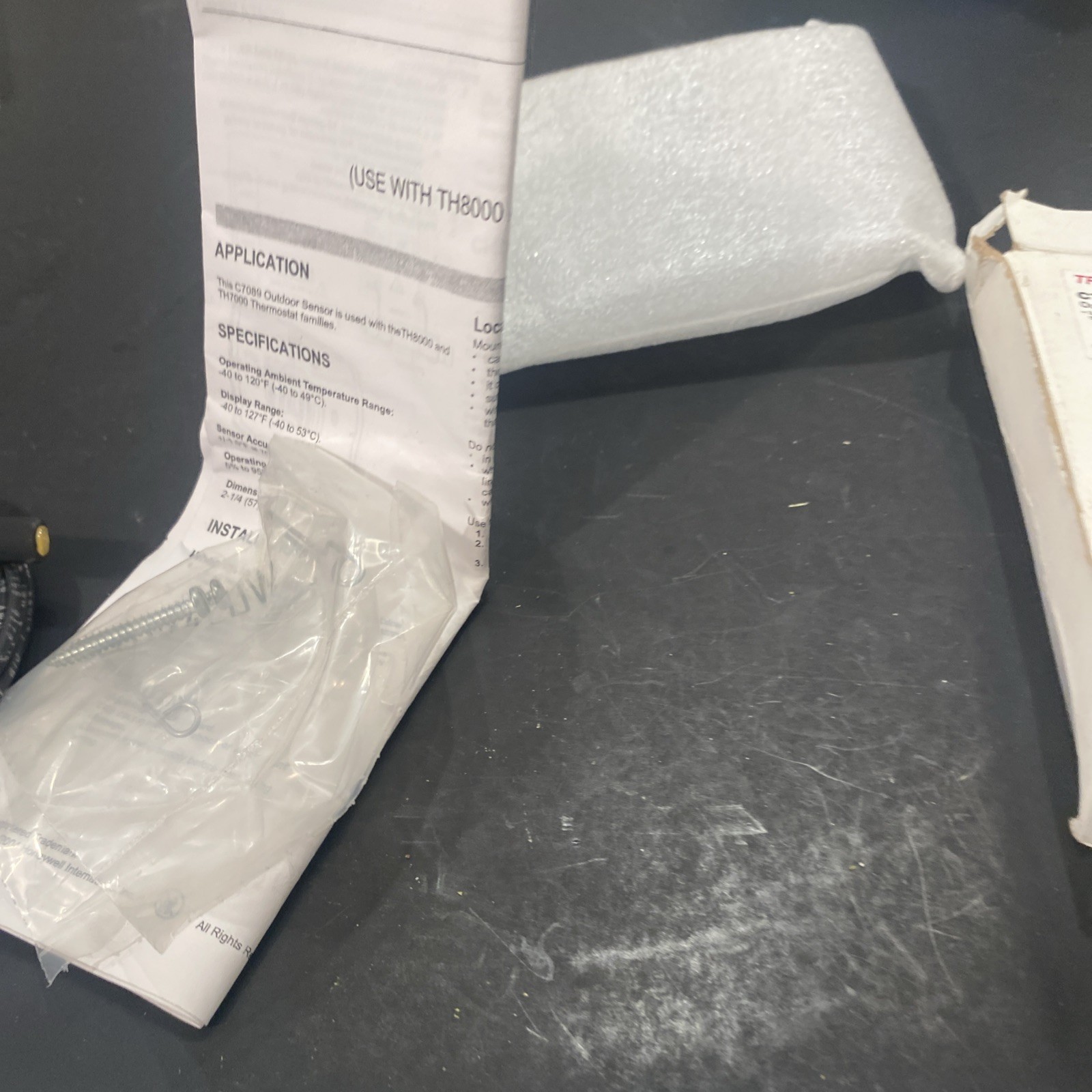 SENSOR-C7089U1006 HONEYWELL Box Is Open RL