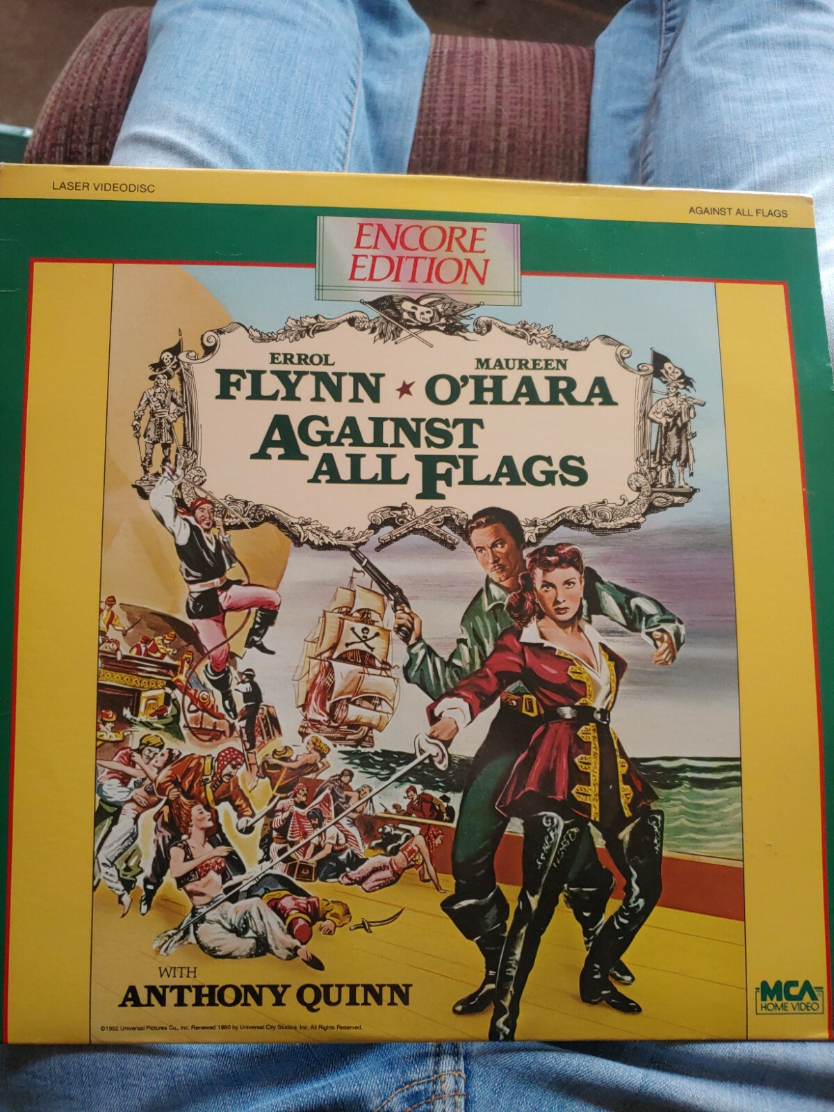 Against All Flags Laserdisc LD Very Good Condition Very Rare Errol Flynn