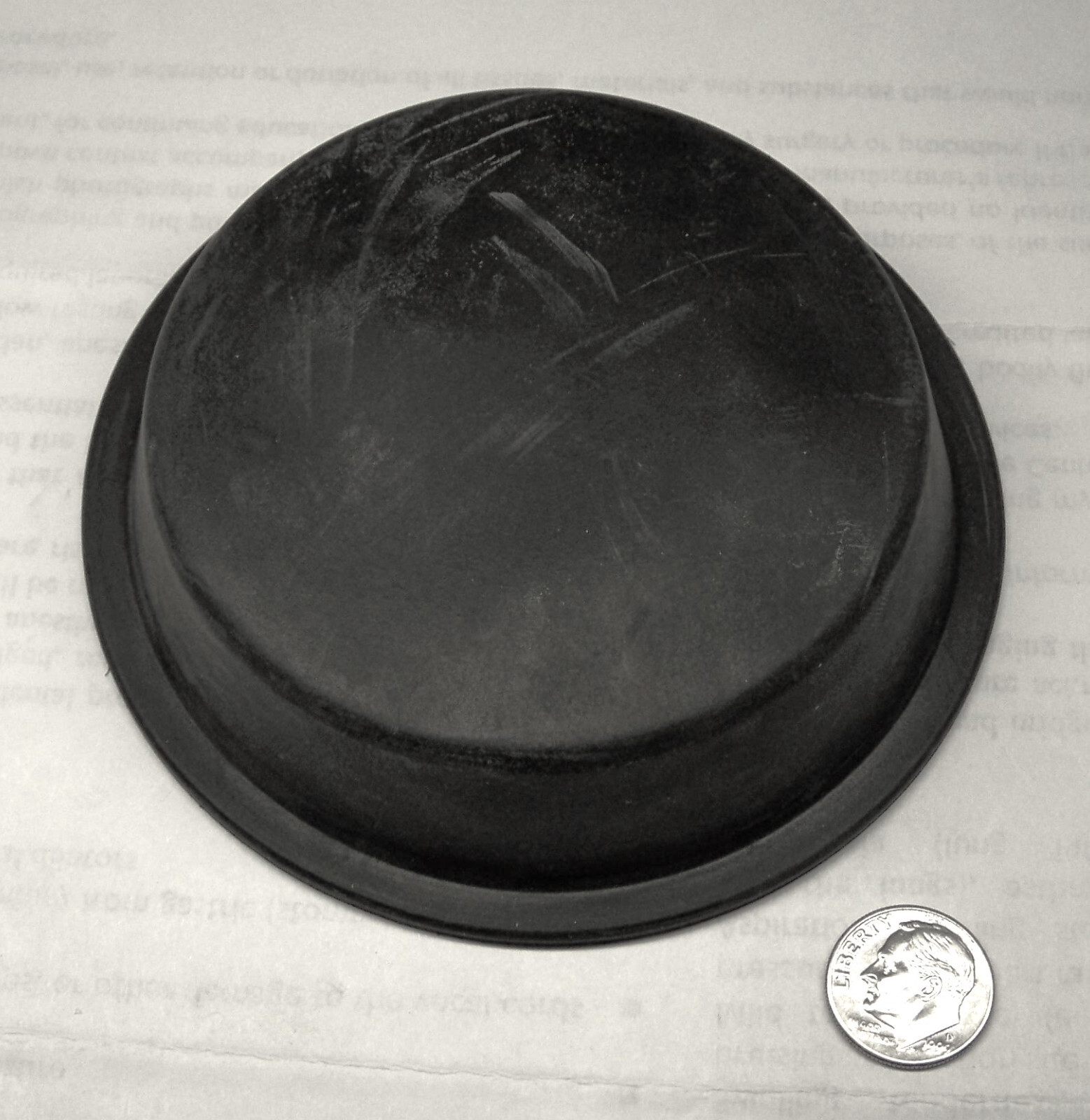 VALVE ACTUATOR DIAPHRAGM NOS 15/16" HIGH 4-1/8" D .108" T .212" W FLANGE
