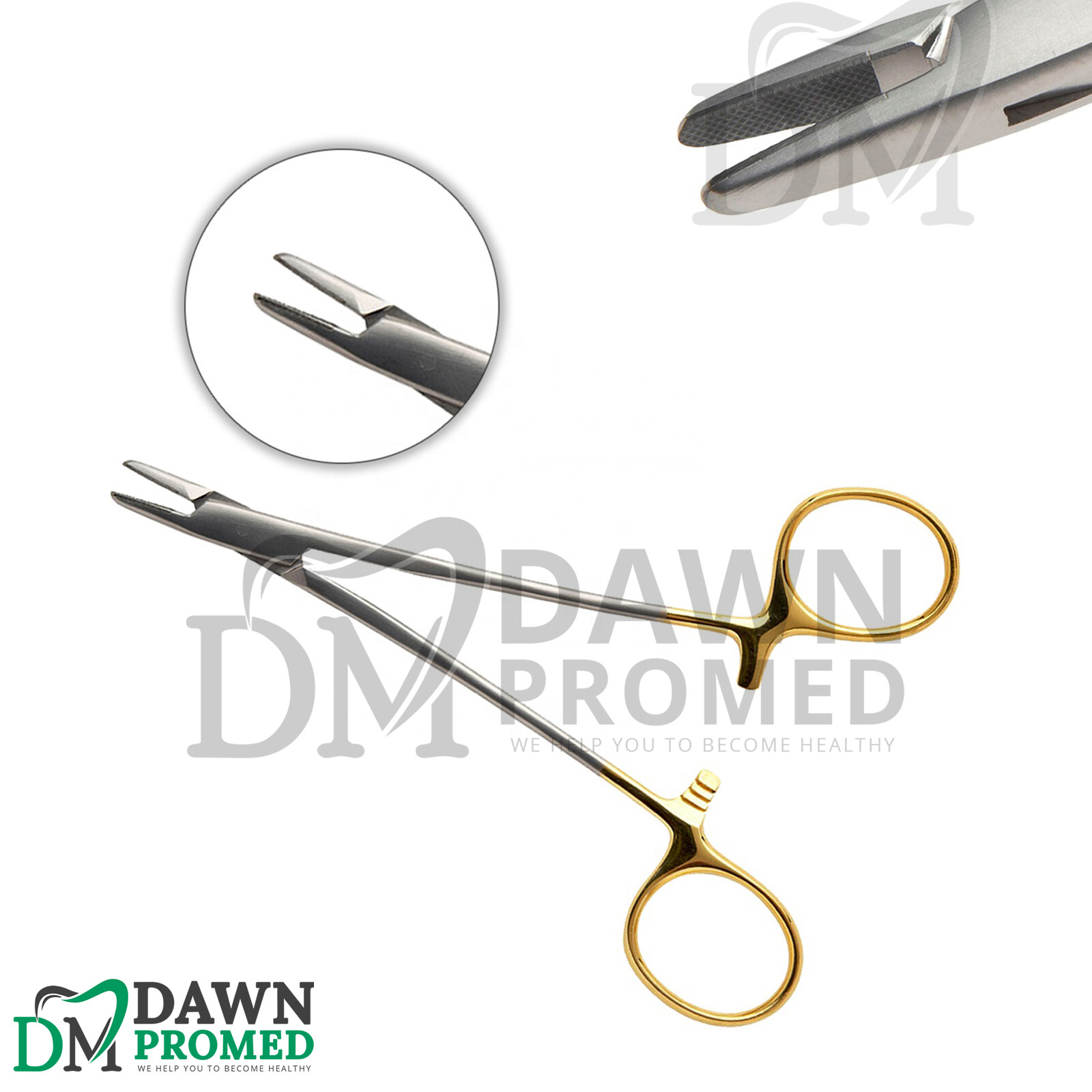 T/C Baumgartner Needle Holder 5.5" Straight Surgical Instrument German Grade