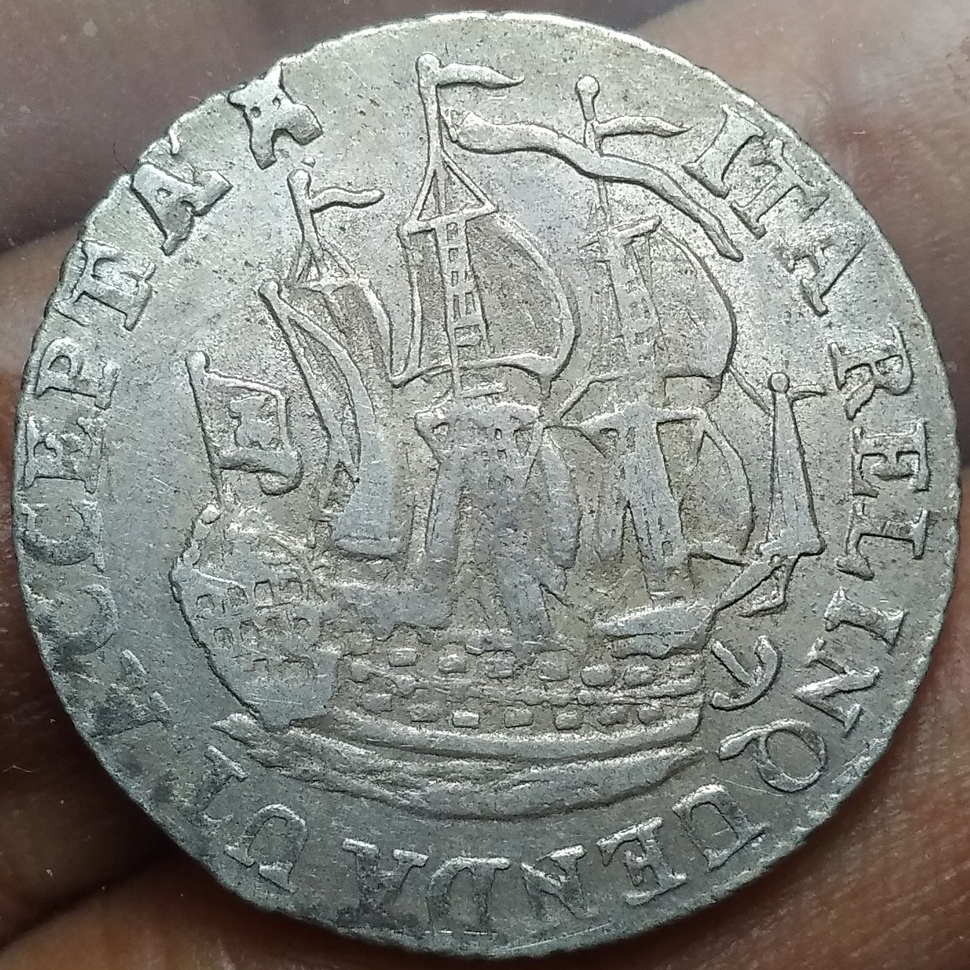 1792 Netherlands Zeeland 6 Stuivers Silver Coin. KM#90.2