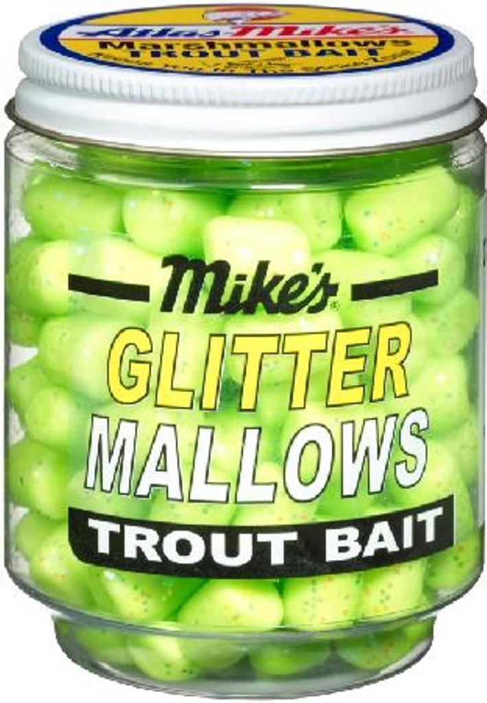 Atlas Mike's Glitter Glo Mallows Fishing Bait 1.5 Oz Choice of Colors / Scents