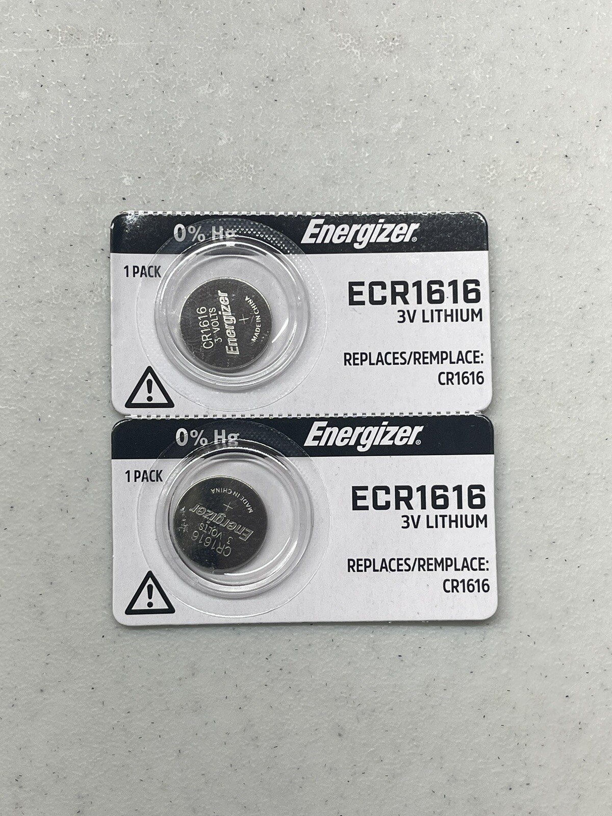 2 PK CR1616 1616 ENERGIZER 3V Lithium Battery FACTORY FRESH FREE SHIPPING 4/2034