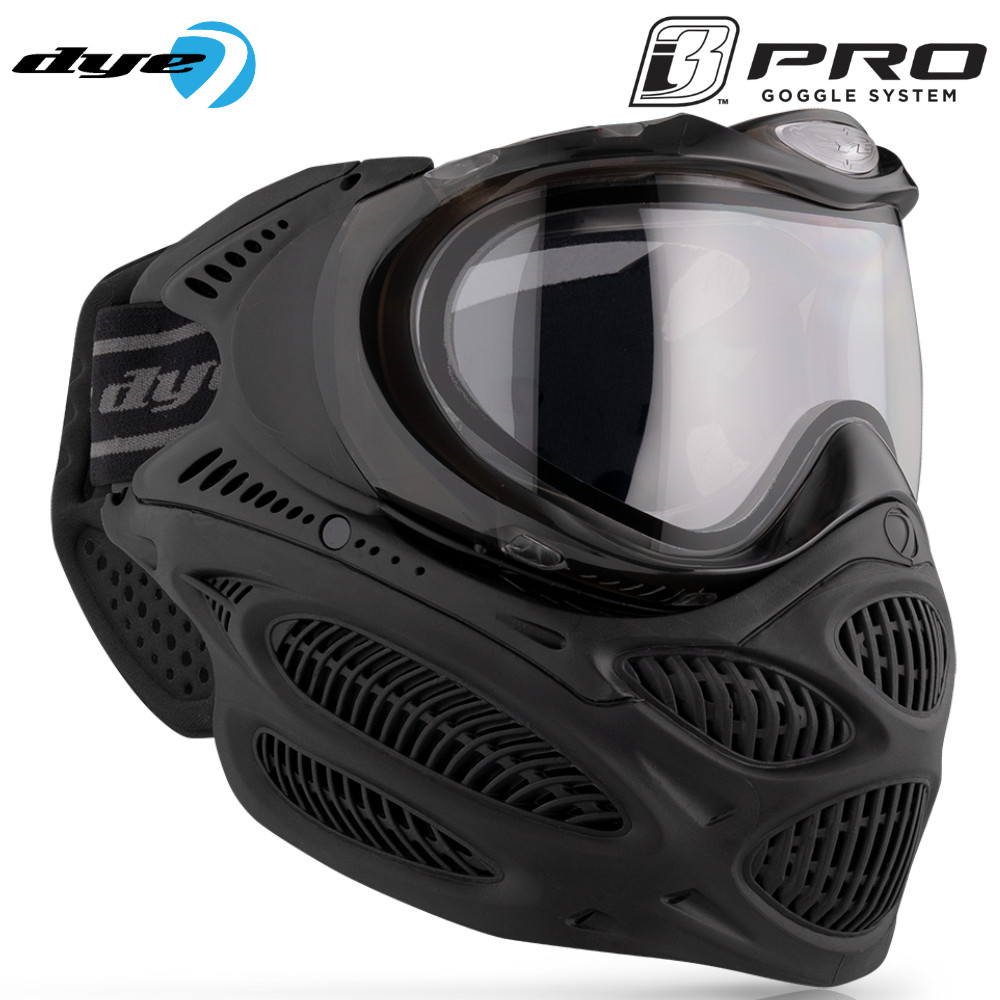 Dye i3 Pro Thermal Anti-Fog Paintball Mask Goggle System Black