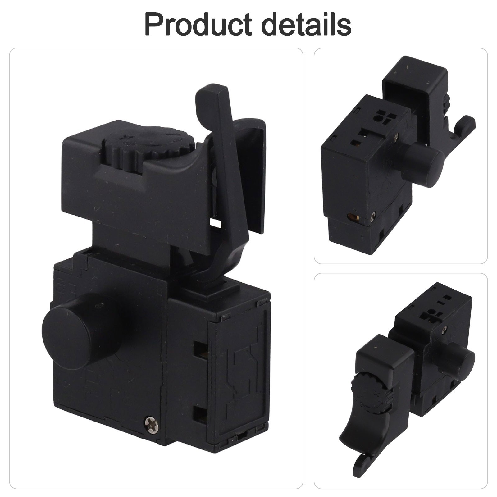 FA2-6/1BEK Black 6A 250V Electric Drill Control Trigger Button Switch