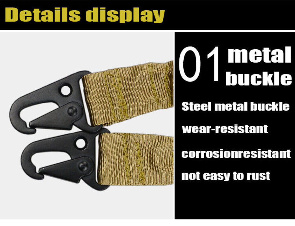Tactical Sling Hunting Gun Sling Adjustable Nylon Multifunctional Elastic Band
