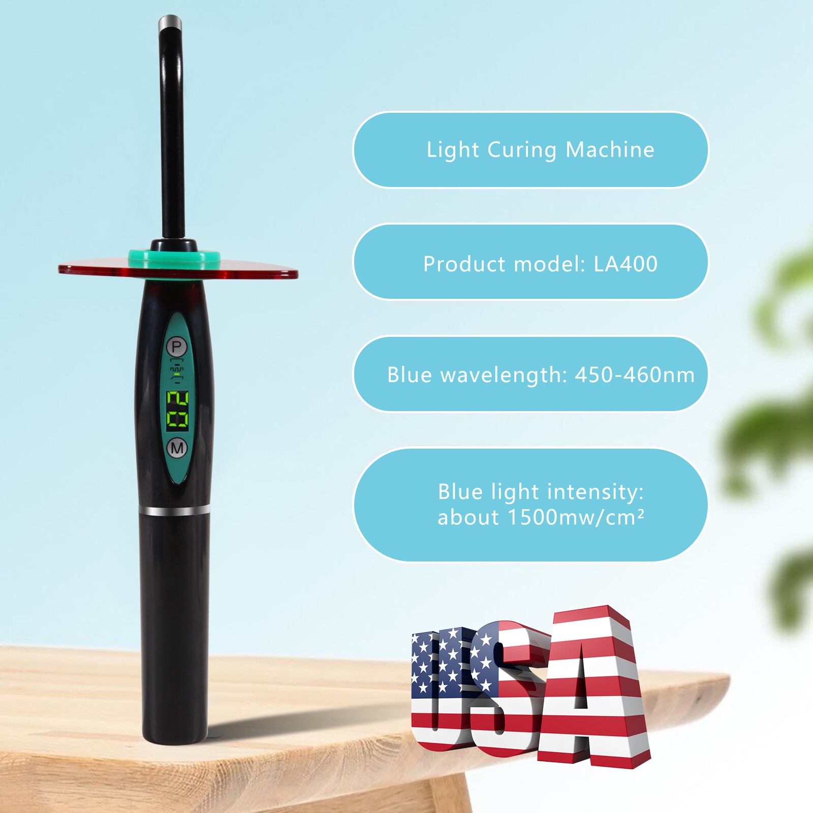 Wireless Cordless Dental Curing Light Lamp Teeth Whitening Woodpecker Style