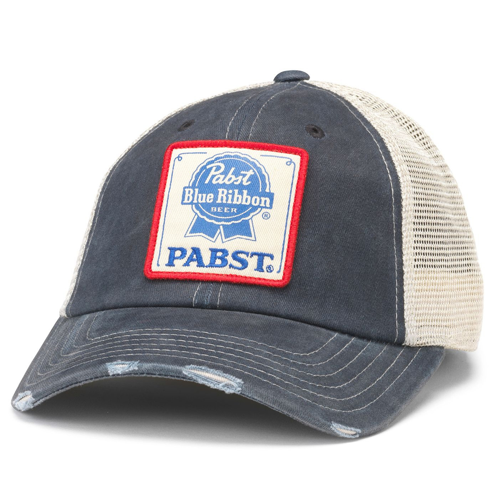 Pabst Blue Ribbon Patch Navy Colorway Adjustable Hat Multi-Color