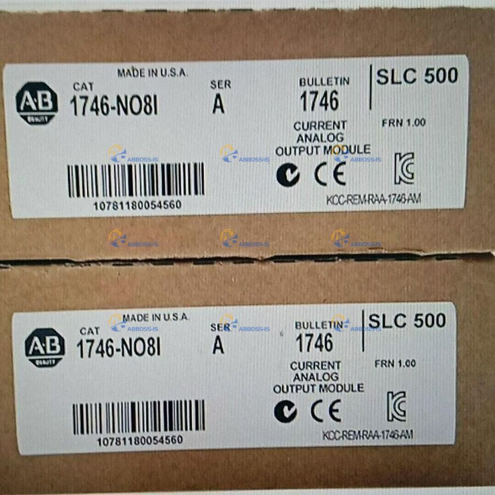 NEW Allen Bradley 1746-NO8I /A SLC 500 Analog Current Output Module AB 1746NO8I