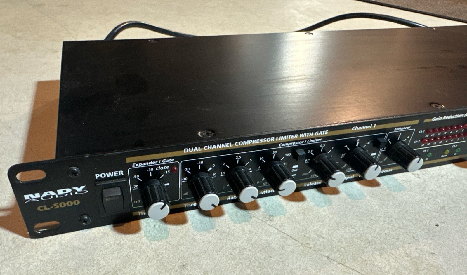 NADY AUDIO CL-5000 DUAL CHANNEL COMPRESSOR LIMITER WITH GATE