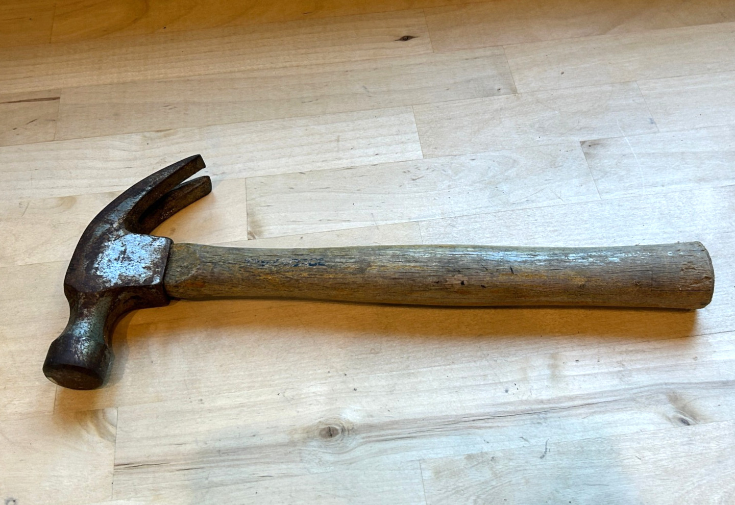 Vintage Claw Hammer - 12" - Wood Handle - 5" Head