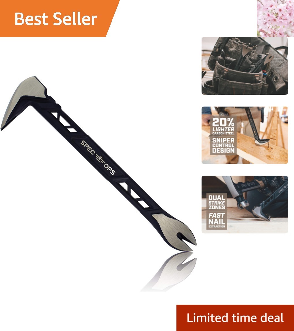 10-Inch Cats Paw Pry Bar Nail Puller – Durable Claw Design with 3% to Veterans