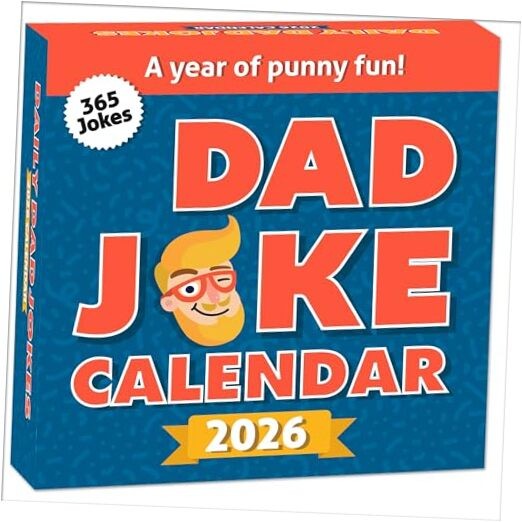 Dad Joke Calendar 2026 | Page A Day Tear Off Calendar Gift For 2026 Calendar