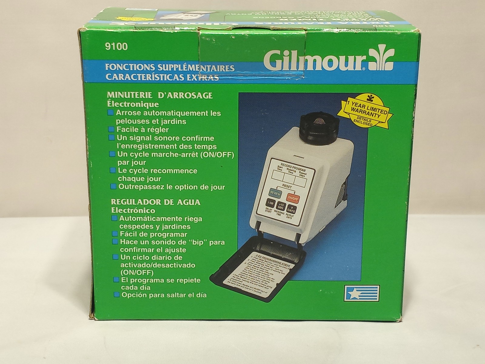 Gilmour Electronic Water Timer 9100 Automatic Grass Lawn Watering System
