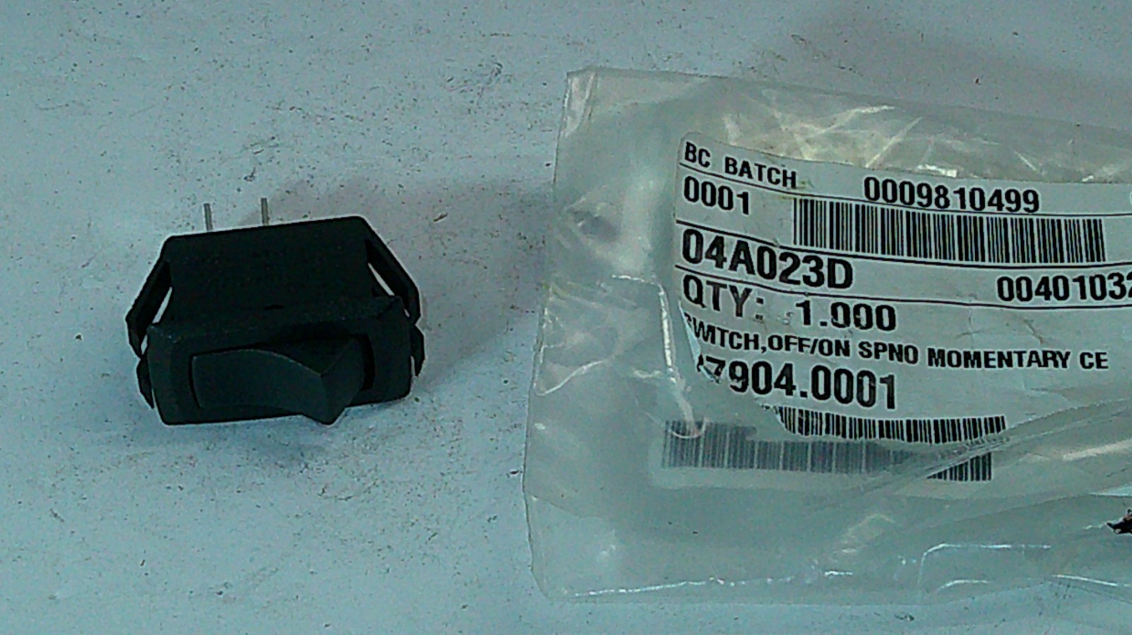 Bunn Part # 27904.001 Rocker Switch, On/Off Momentary
