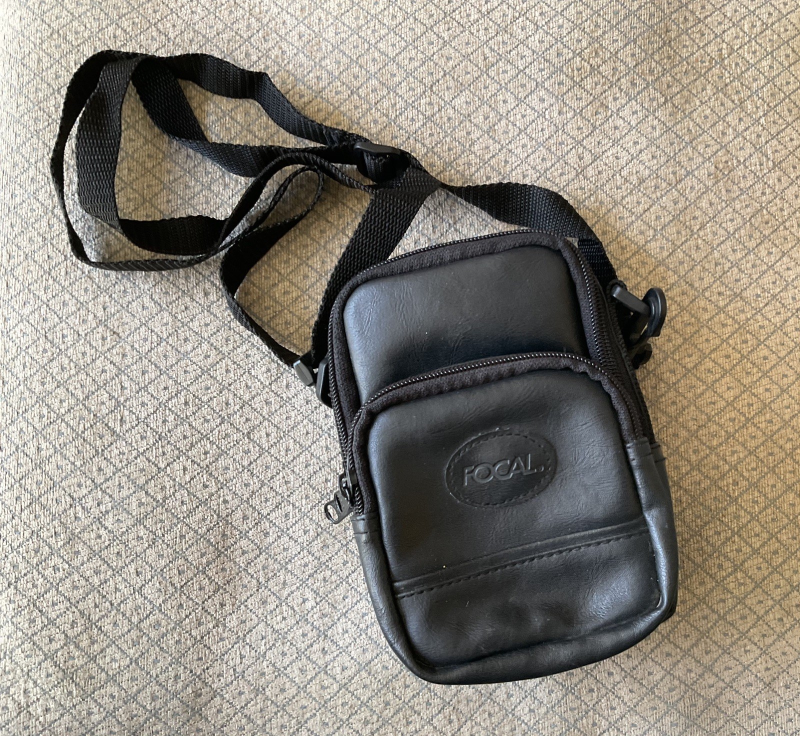 Focal faux leather camera case