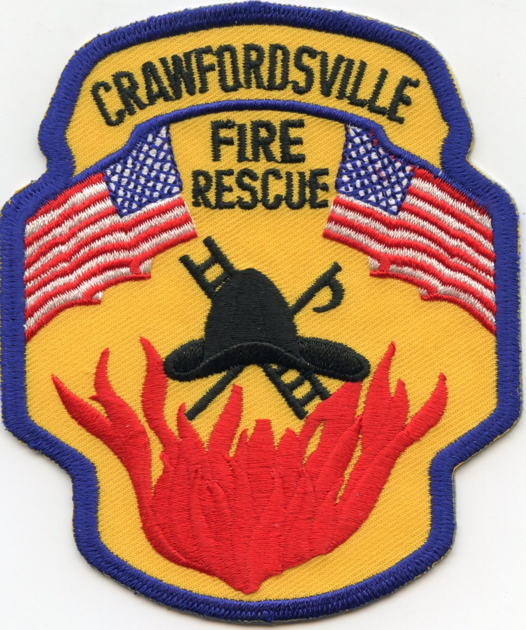 CRAWFORDSVILLE INDIANA IN Fire Rescue FIRE PATCH