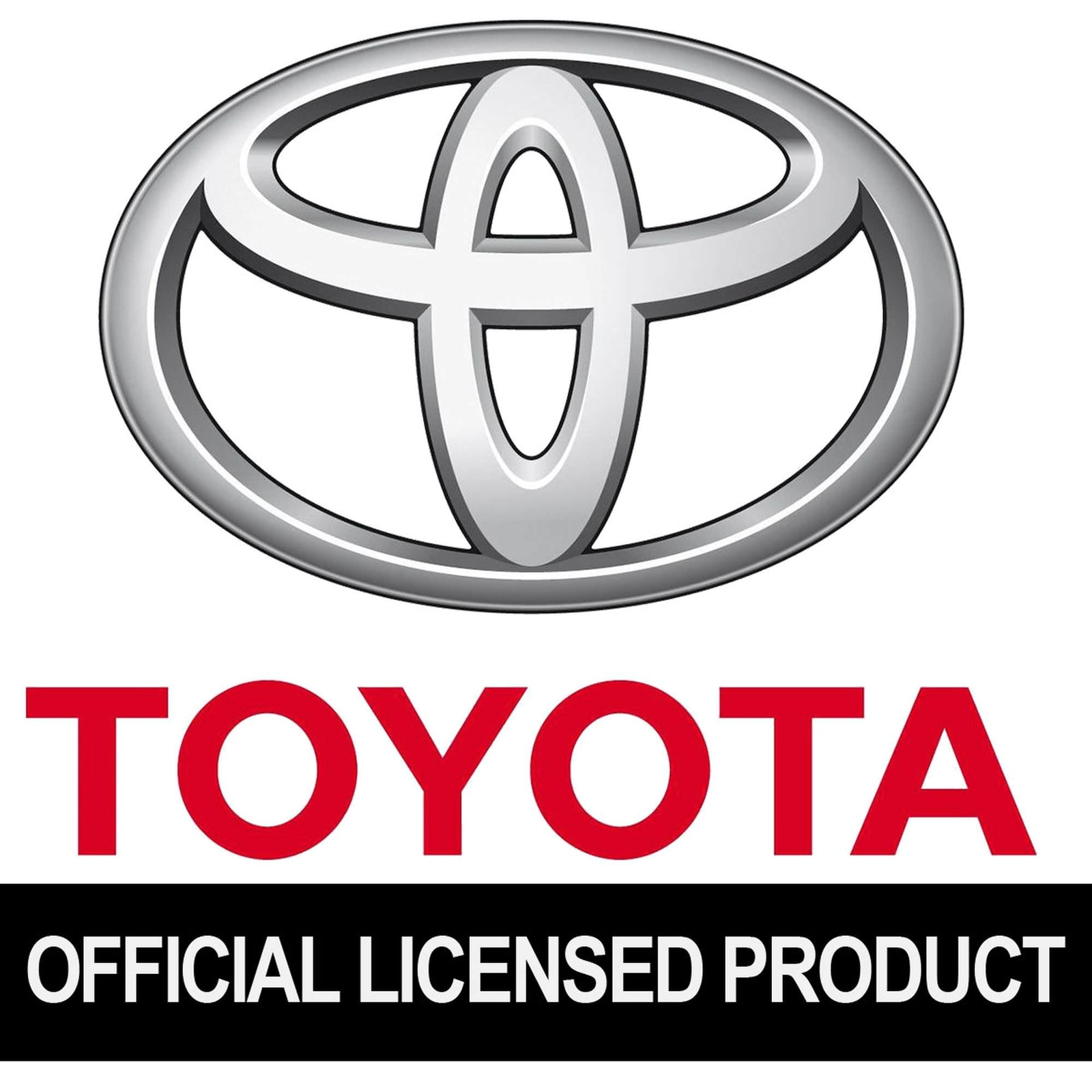 Toyota Satin Rectangular Key Ring (Chrome)