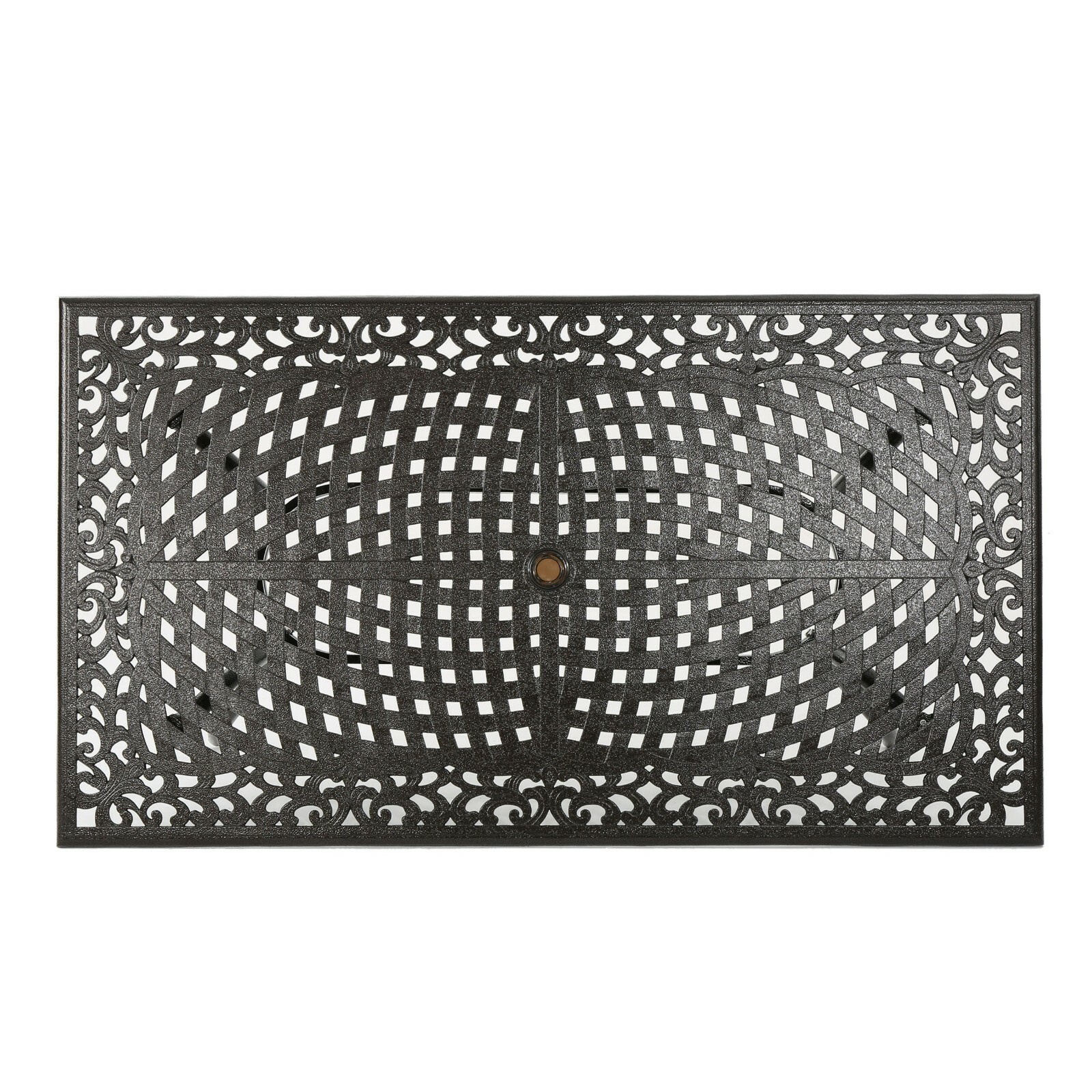 Monteria Bronze Cast Aluminum Rectangle Table