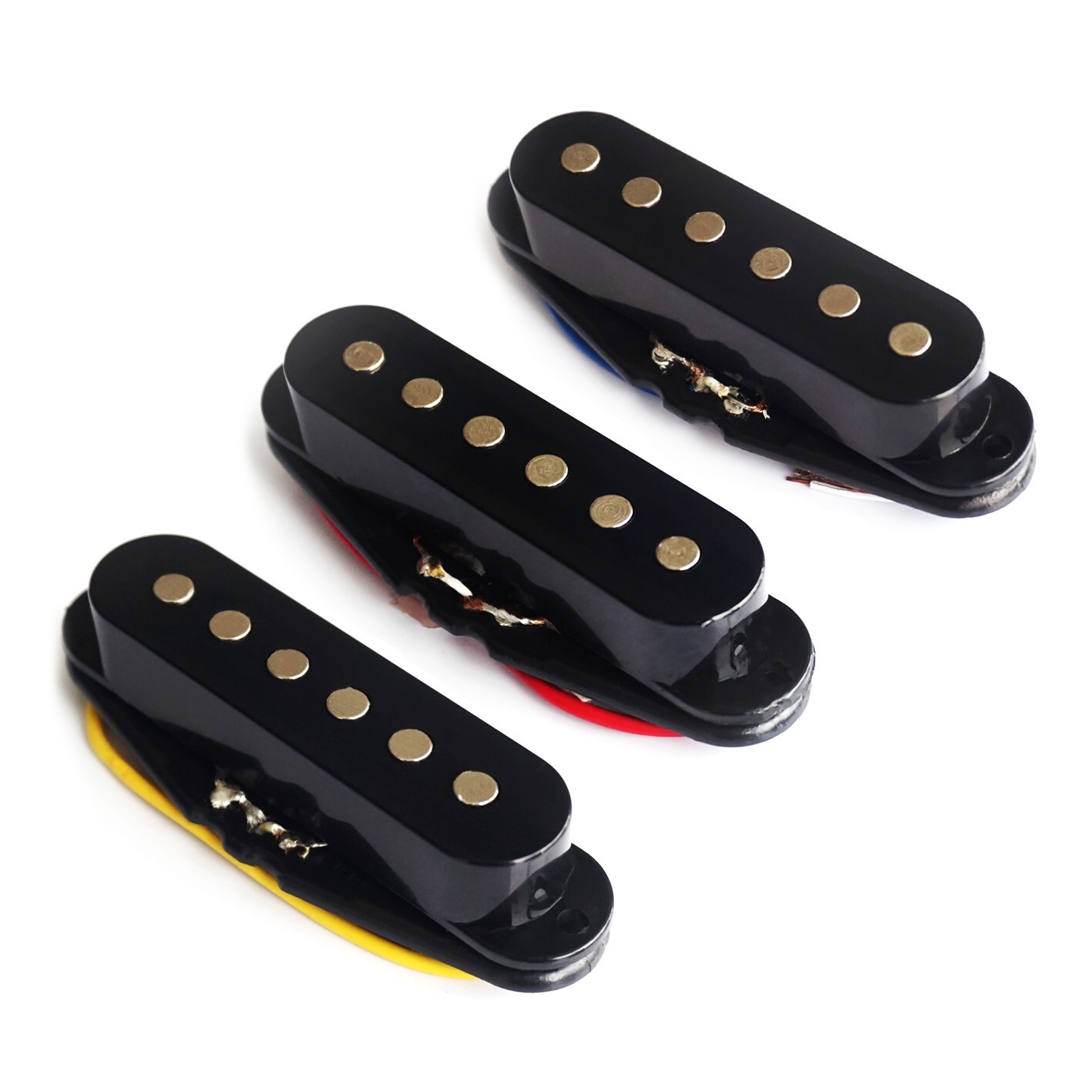 Strat Pickup for Single Coil Stratocaster Guitars – Guitar Anatomy – Black (SET)
