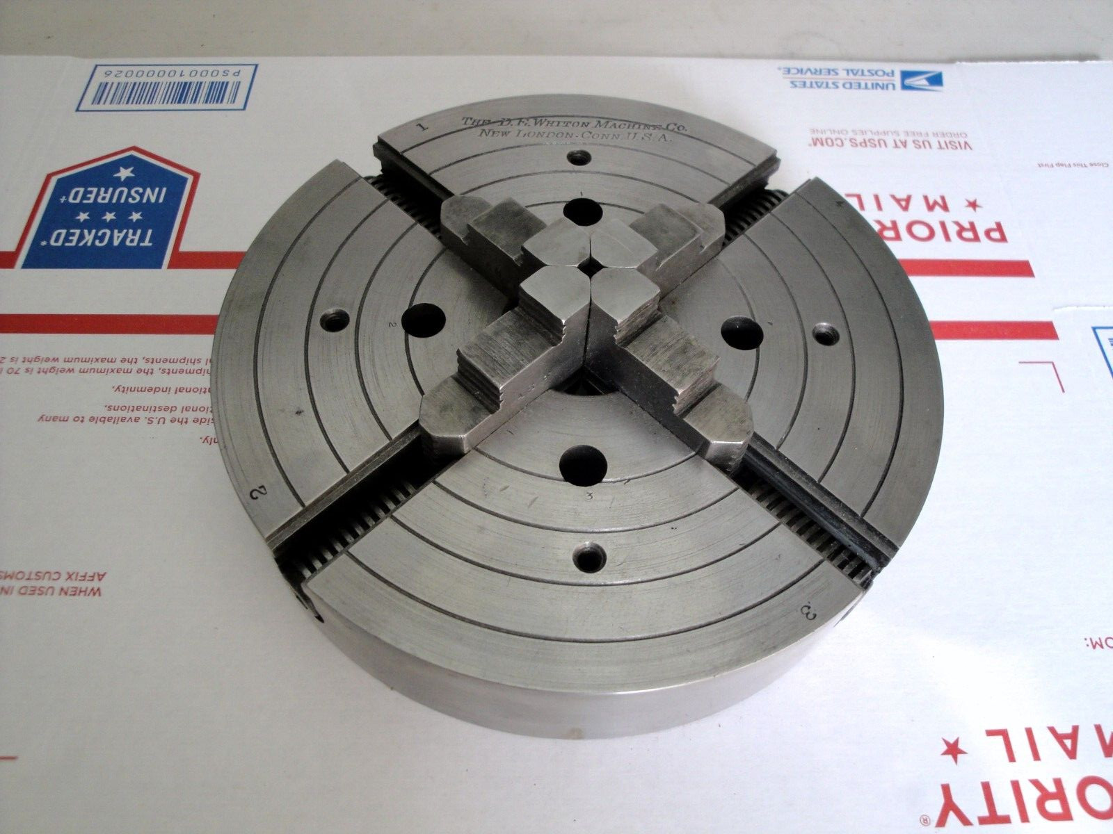 The D.E. Whiton Independent 4-Jaw Lathe Chuck 8.0"