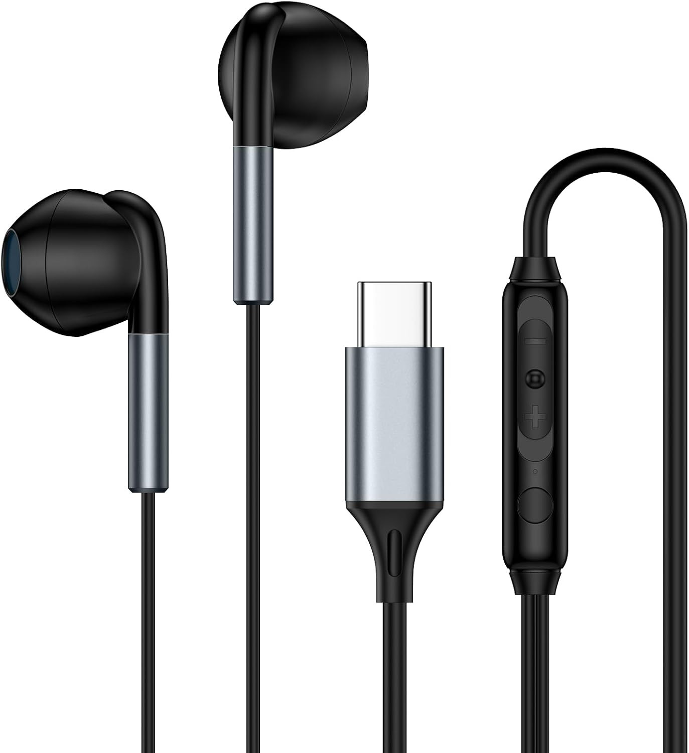 USB C Headphone Wired Earbuds for Samsung Galaxy A17 A16 5G A15 A14 A36 A35 S25