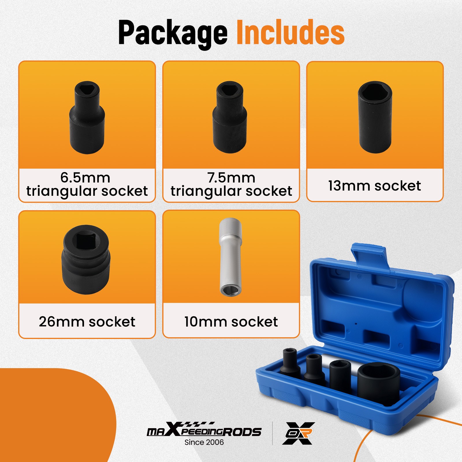 5pc Socket Set for VE Diesel Injection Pump Remover Installer Tool